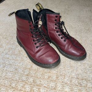 Dr. Martens Women’s/Kid’s Red Leather Boots